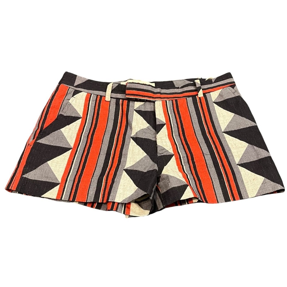 Marni Shorts Womens 40 Multicolor Geometric Abstract Print Made In Italy